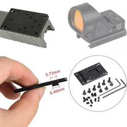Base montaje universal para mira punto rojo, placa adaptadora metálica
