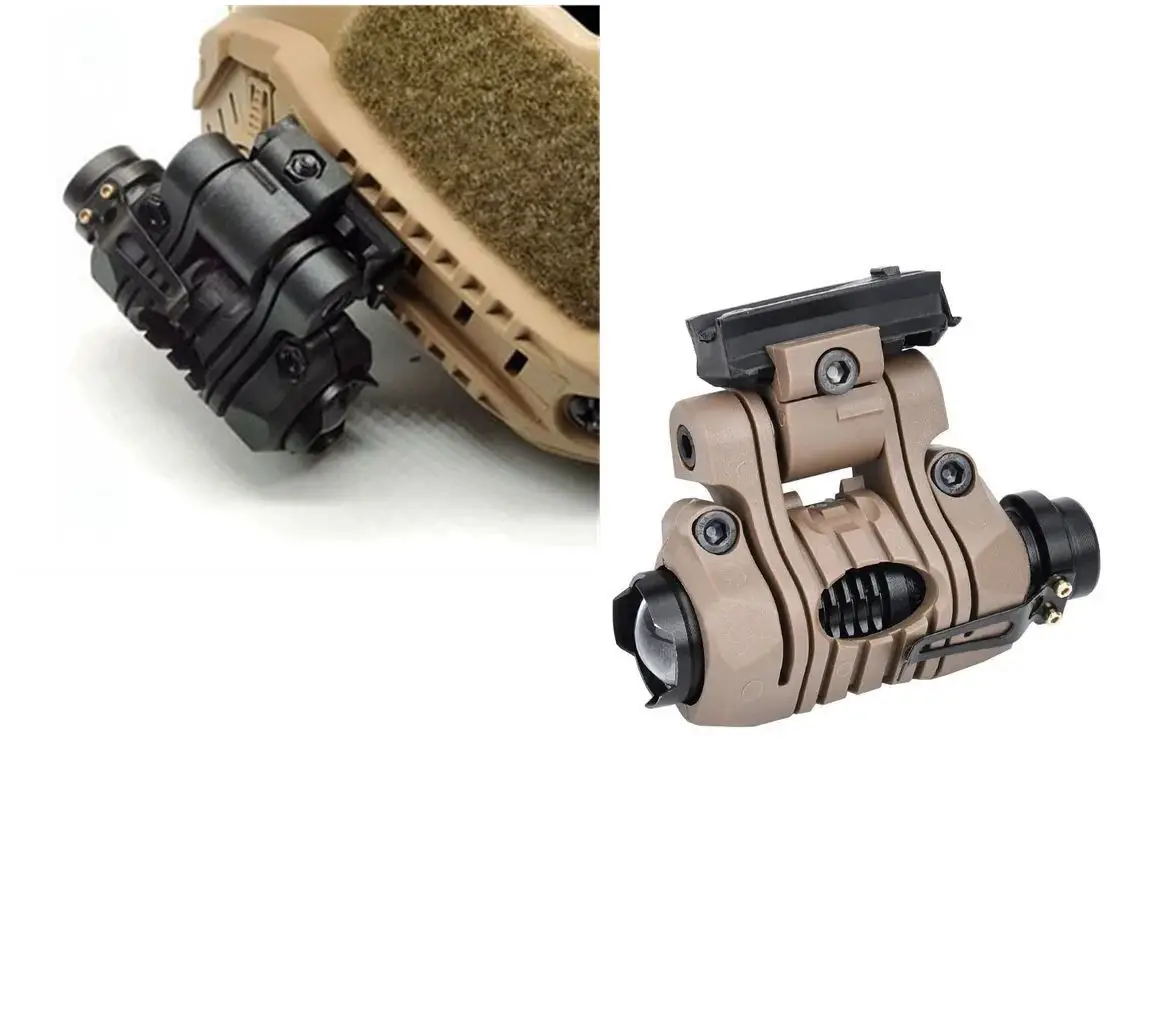 Soporte ajustable para linterna de casco con correa multiposición - imagen 4