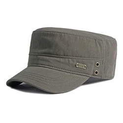 Gorra táctica militar de algodón negra con visera metálica ajustable