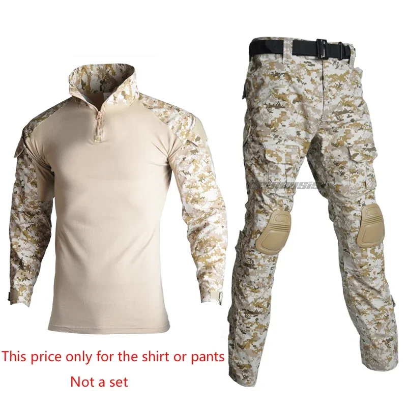 Uniforme táctico Paintball Airsoft camuflaje – camisa pantalón Cargo - imagen 3