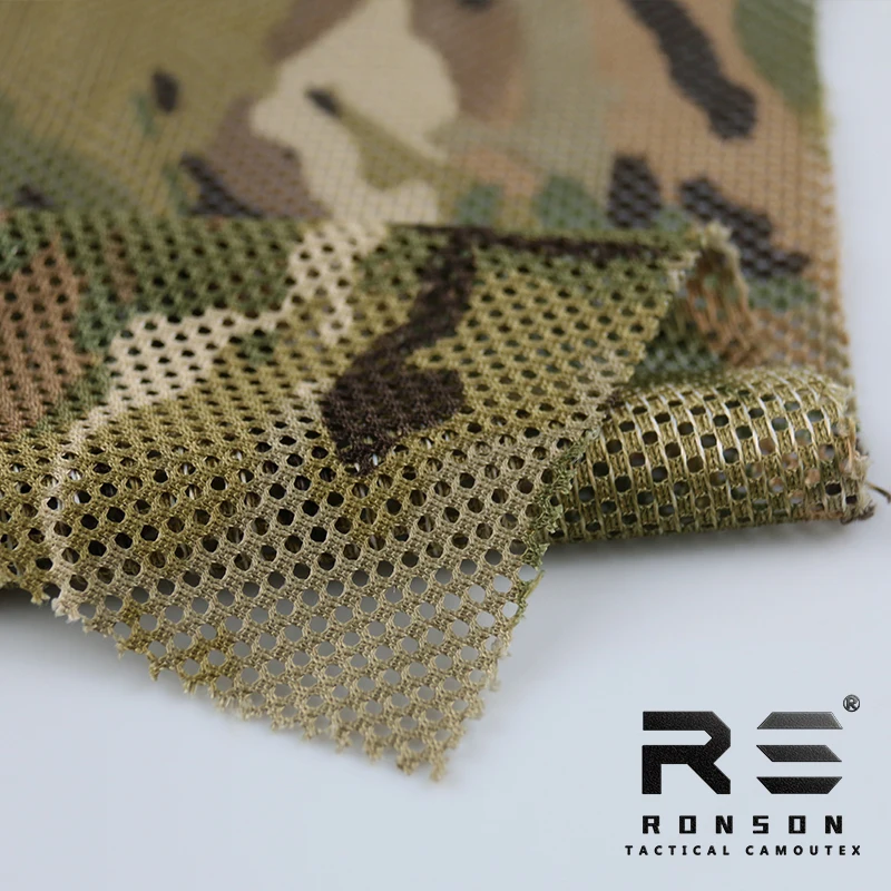 Tela camuflaje táctico malla tricot para impresión resistente - imagen 3