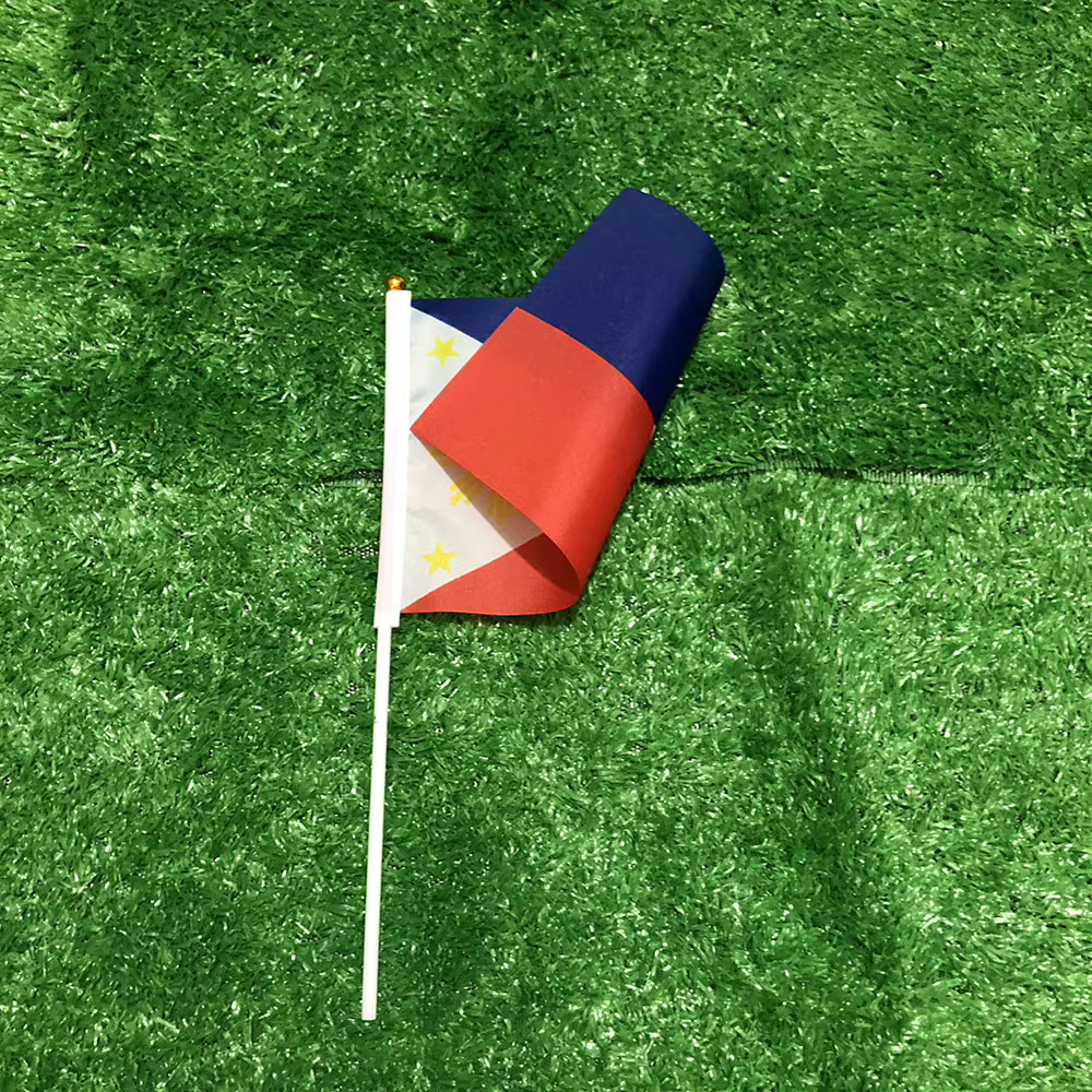 Bandera de mano Filipinas doble cara – Miniatura en poliéster resistente - imagen 5