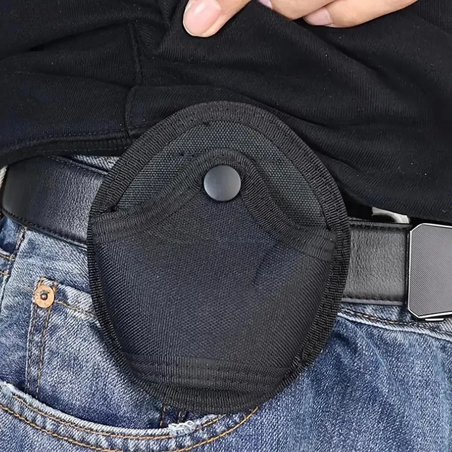 Funda táctica esposas MOLLE con solapa abierta y cadena - imagen 4