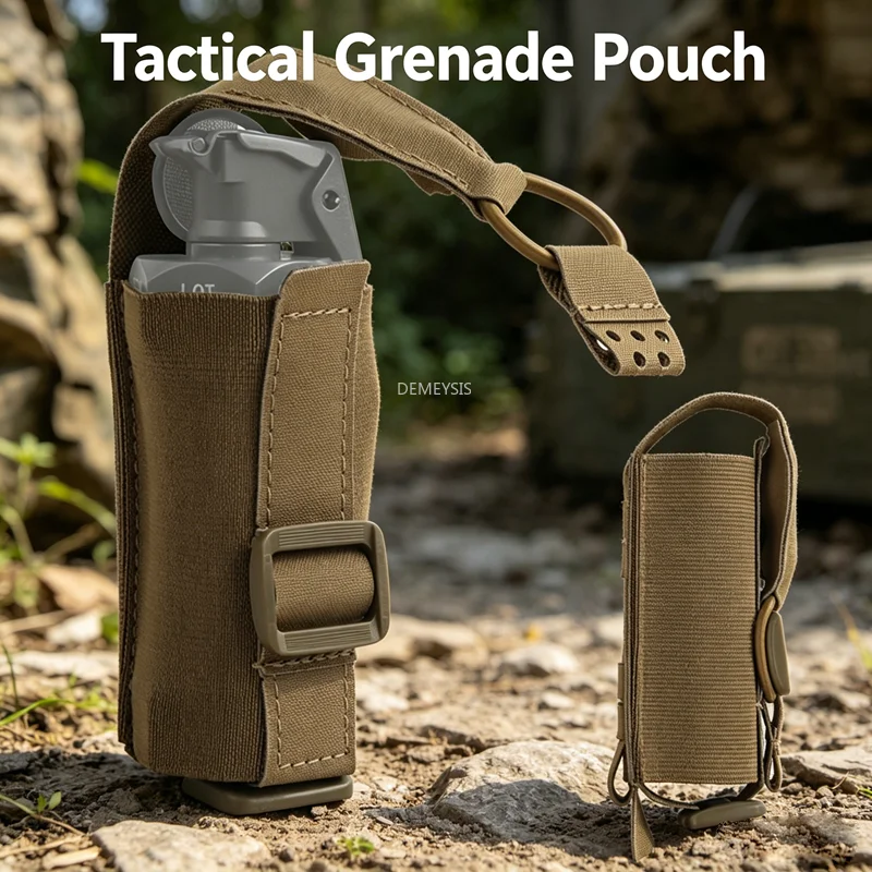 Bolsa MOLLE táctica para granadas de choque y cargadores - imagen 4