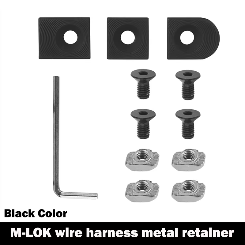 Linterna táctica metálica con láser y soporte M-LOK para cable