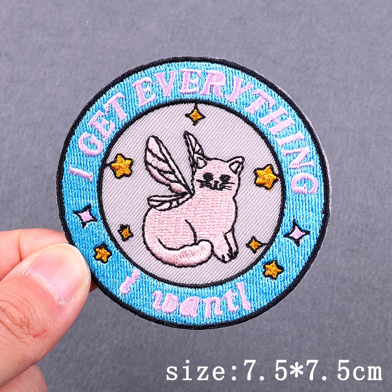 Parche bordado Hip Hop gato rana para planchar adhesivo textil - imagen 4