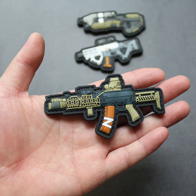 Parche táctico PVC 3D autoadhesivo Morale para brazalete - imagen 3