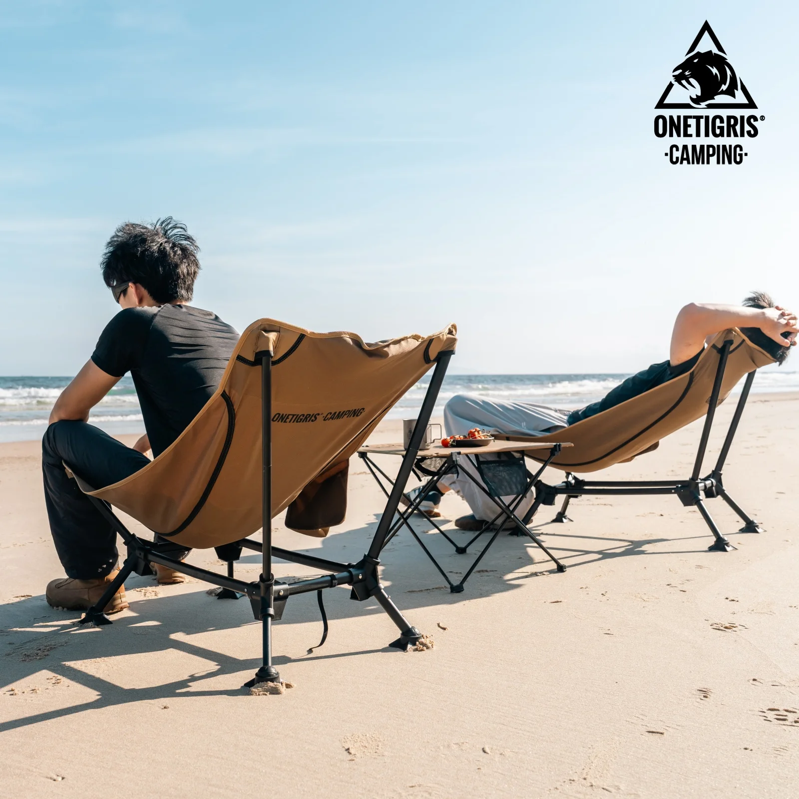 OneTigris SNOOZ silla de camping reclinable plegable resistente