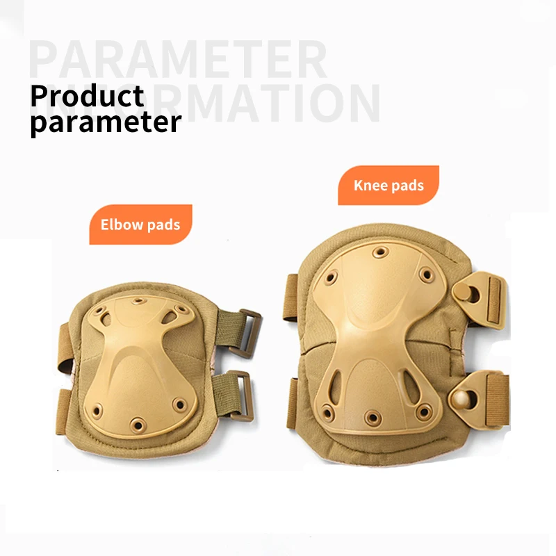 JSJM Rodilleras y coderas tácticas Airsoft – Protección militar - imagen 3