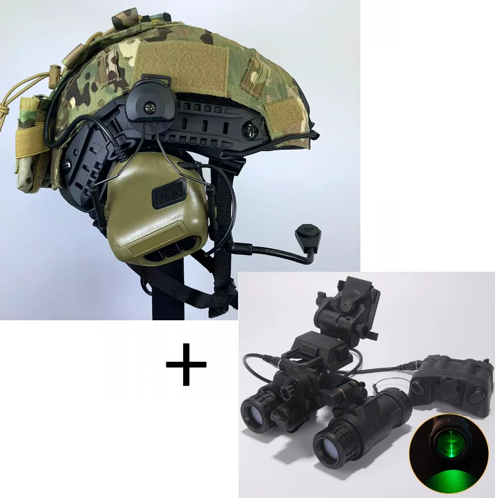 Casco táctico airsoft paintball con arnés de suspensión rápido