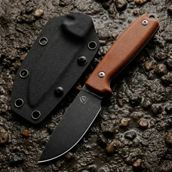 Cuchillo fijo táctico con funda para outdoor y supervivencia