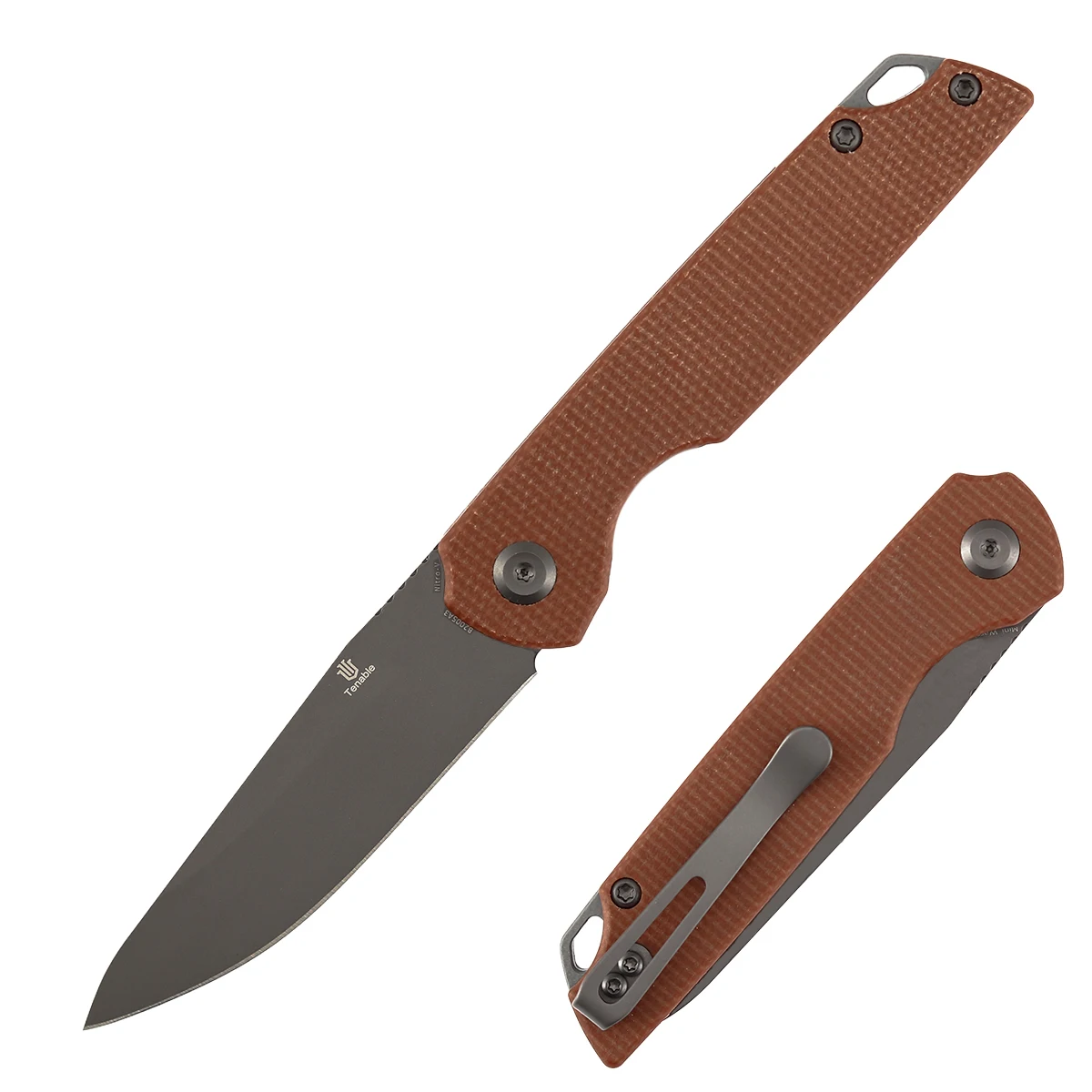 Cuchillo plegable Tenable Mini Warrior B2005 con mango de micarta