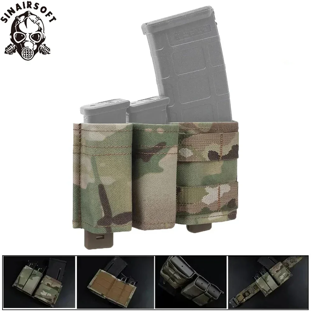 Portacargadores táctico doble FAST de nailon para 9 mm y 5,56 mm - imagen 3