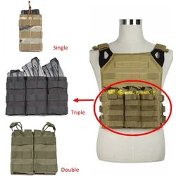 Porta cargadores MOLLE táctico para rifle M4/AK, acceso rápido