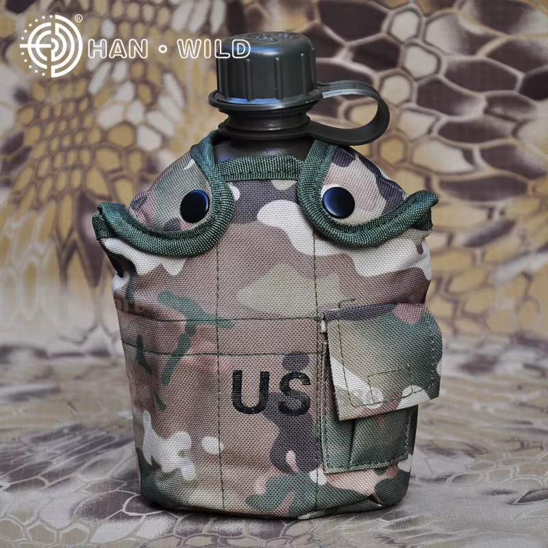 Bolsa de agua táctica MOLLE camuflaje porta botella para senderismo - imagen 5