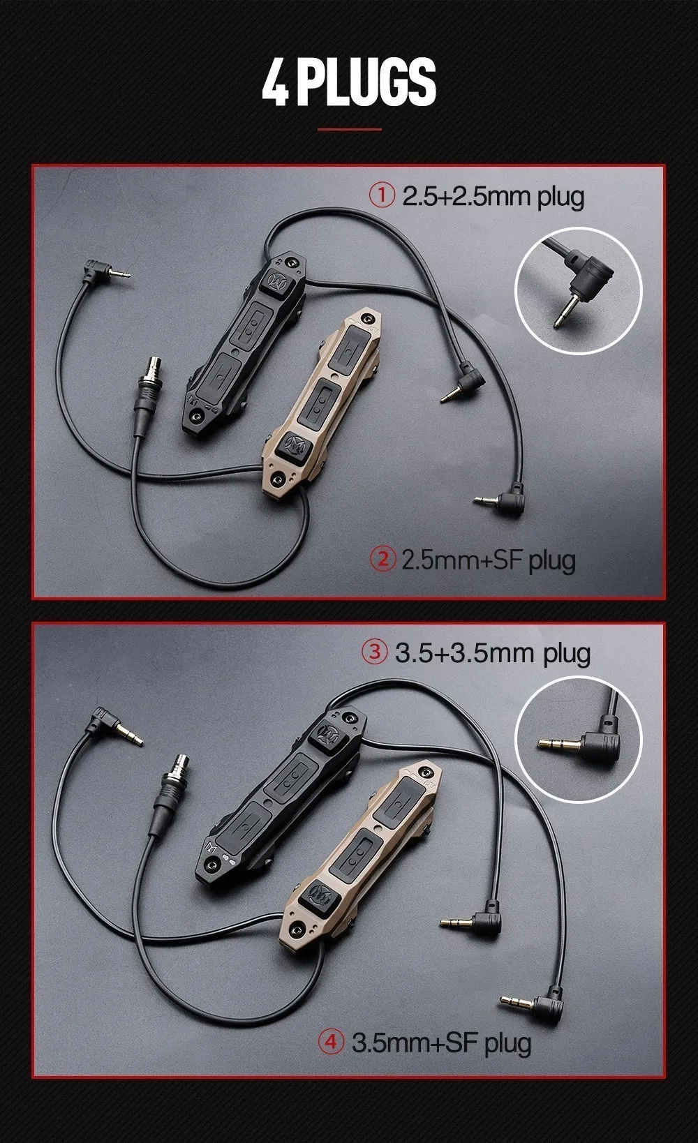Interruptor tactico vista lateral