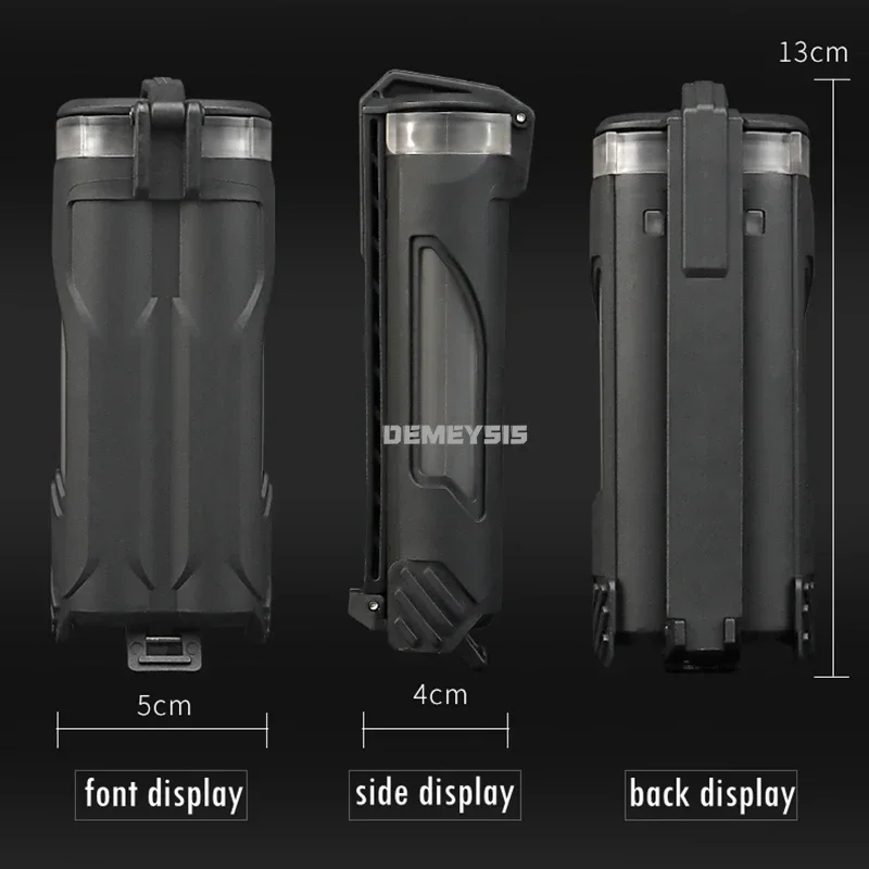 Porta baterías MOLLE impermeable – Organizador 18650 CR123 AA AAA - imagen 4
