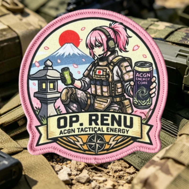 Parche táctico anime – Insignia velcro MOLLE para chaleco o mochila - imagen 3