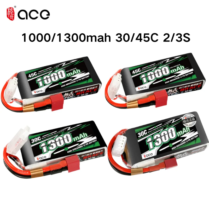 Batería LiPo Gens Ace 1000/1300mAh 7.4/11.1V 30/45C FPV RC - imagen 4