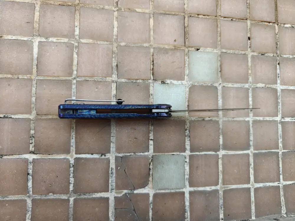 Cuchillo EDC HawkZone Space Time flipper VG10 con mango titanio - imagen 4