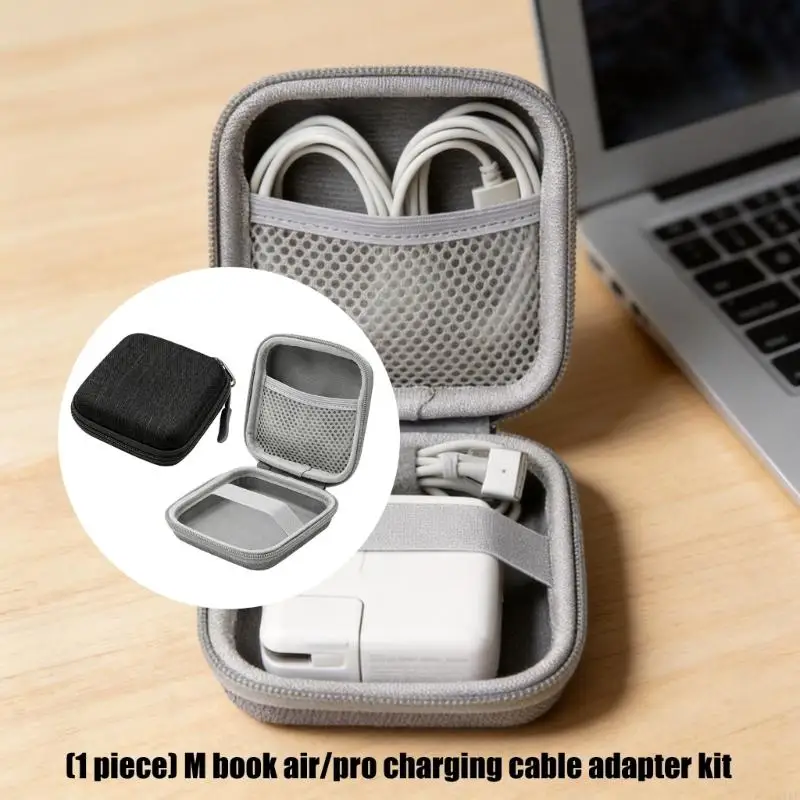 Caja organizadora cables y adaptador portátil – Funda rígida protección diaria - imagen 4