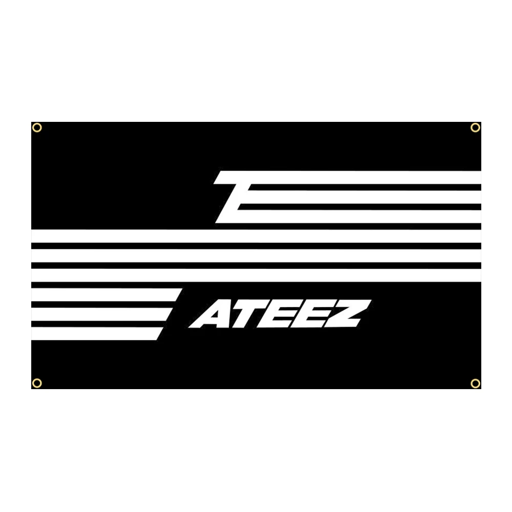 Bandera poliéster tapiz decorativo Ateez para pared - imagen 2