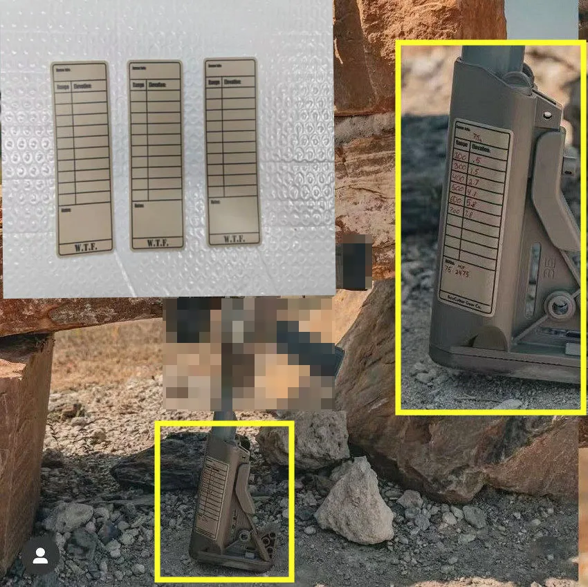 Pegatinas tácticas sin rastro para apoyo de pistola en campo de tiro - imagen 5