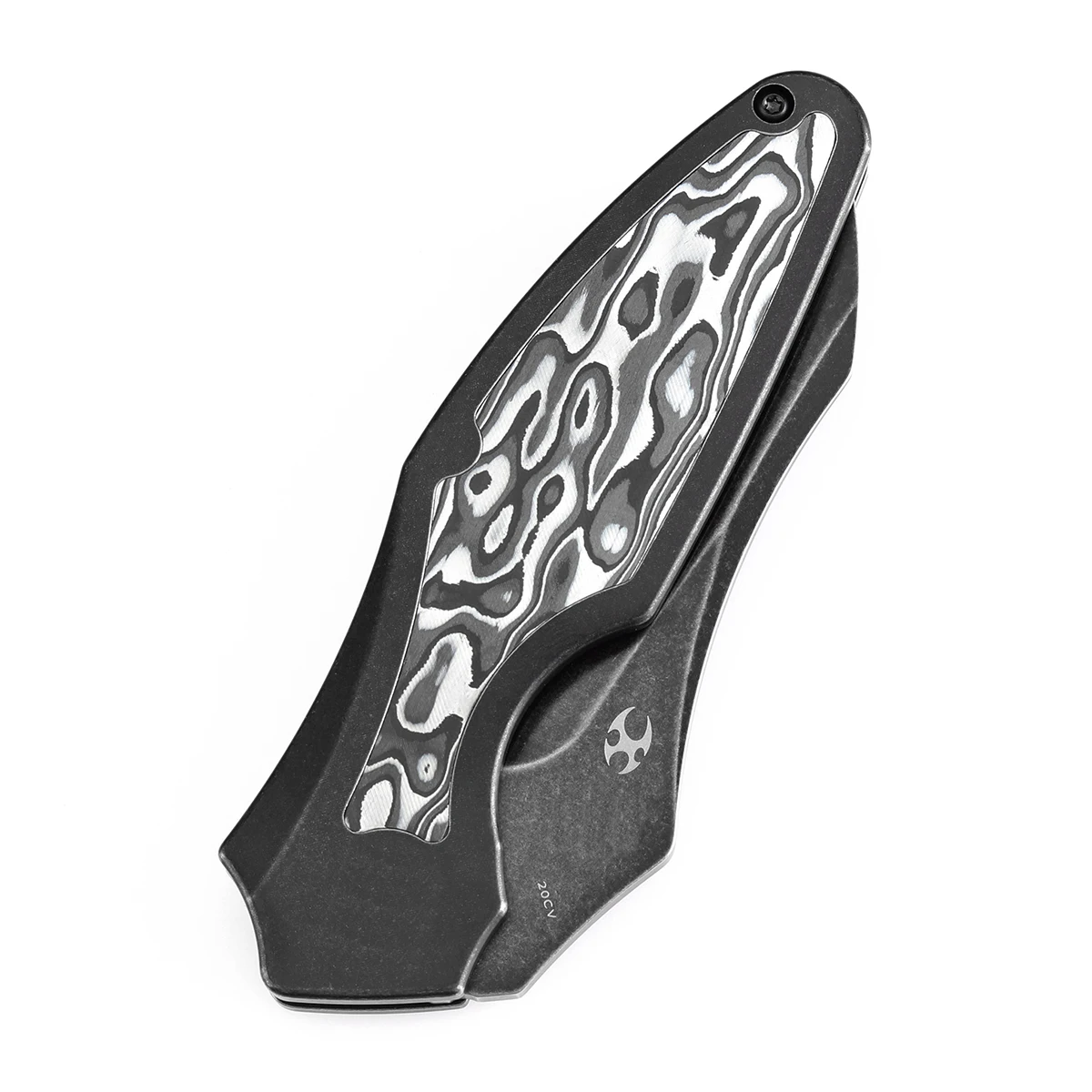Cuchillo Táctico Plegable Kansept Baba Yaga CPM 20CV Titanio Fibra Carbono - imagen 2