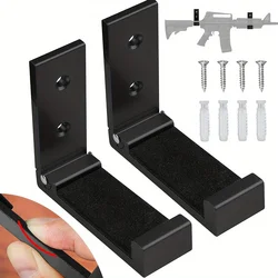Soporte pared en L aluminio antideslizante para rifles y escopetas