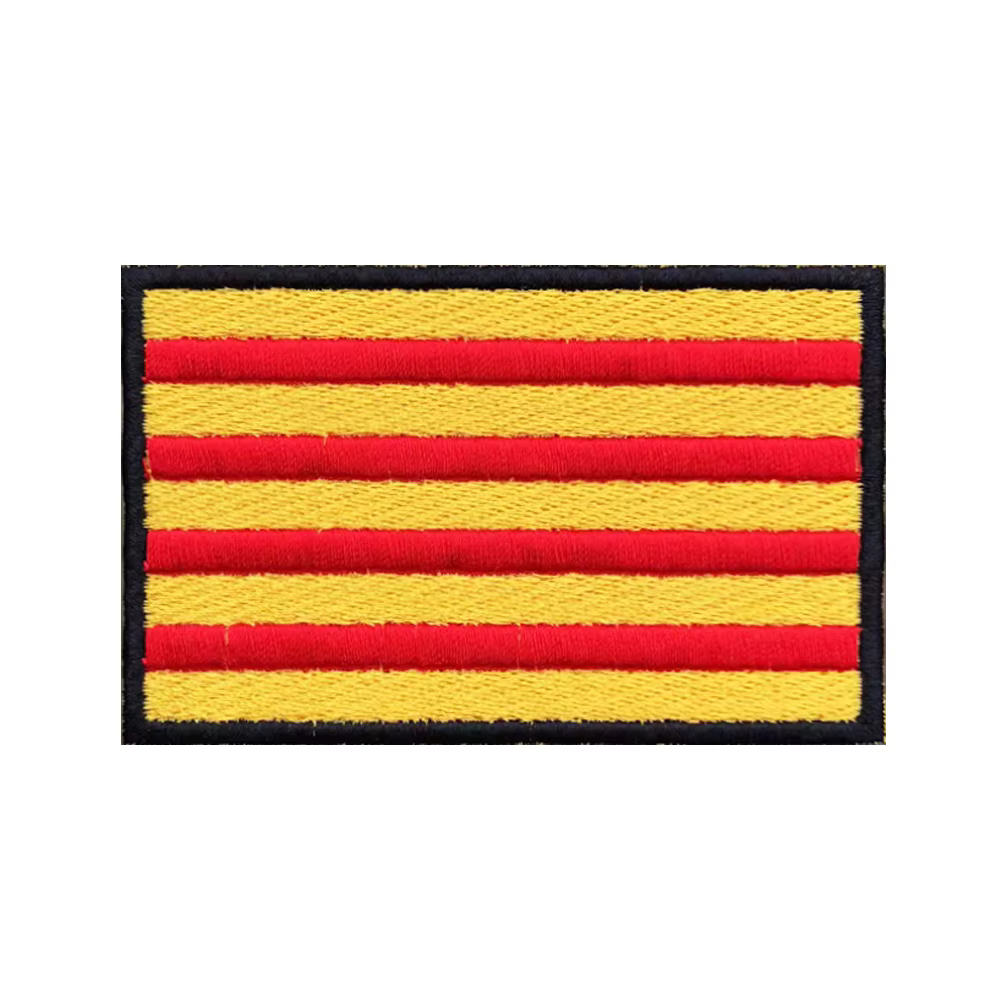 Parche bordado bandera Cataluña con velcro táctica