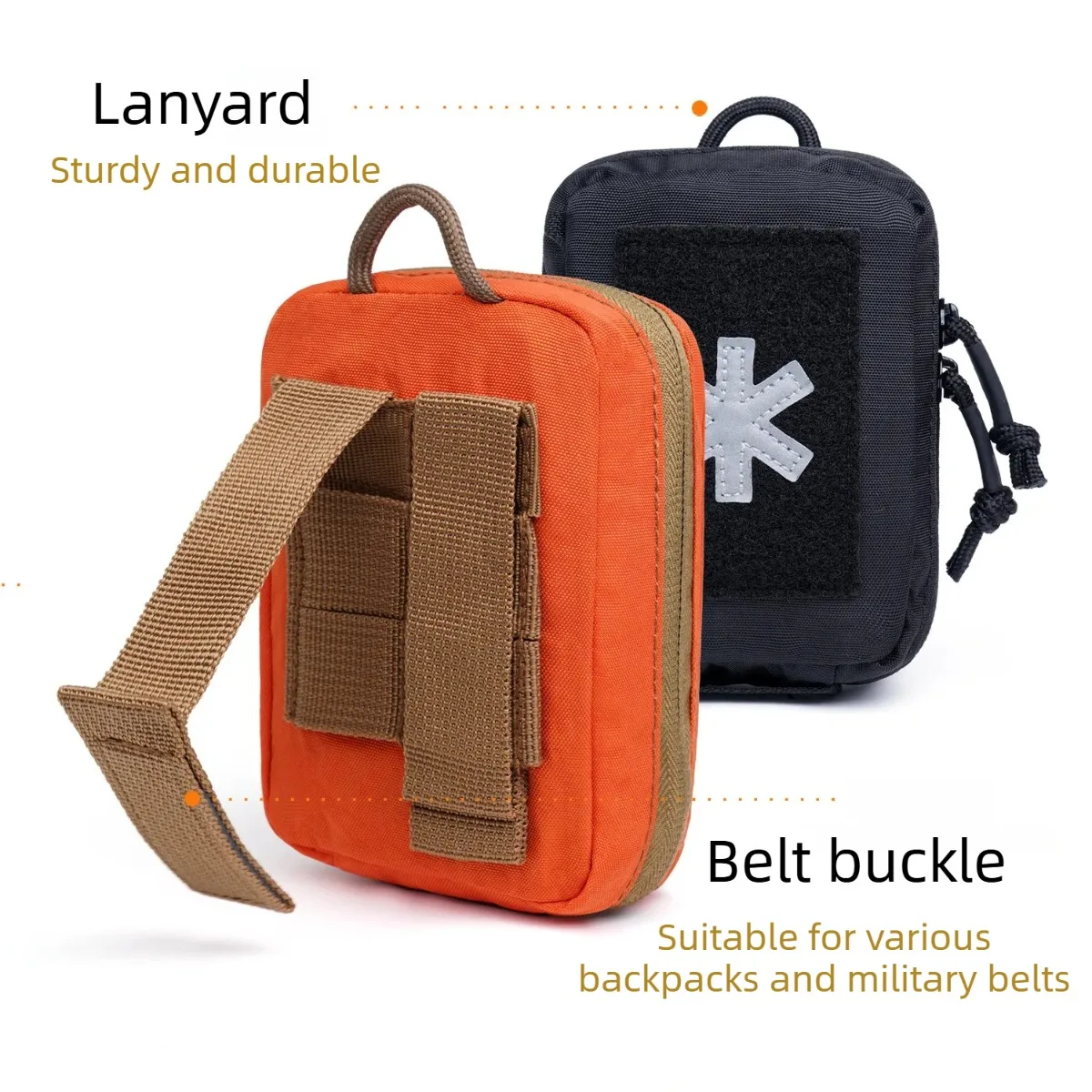 Botiquín táctico MOLLE con bolsa de primeros auxilios y velcro - imagen 5