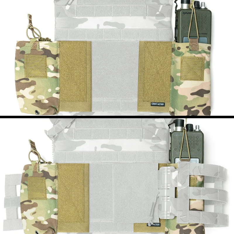 Chaleco táctico JPC MOLLE 500D mate con bolsas MBITR para radio - imagen 2
