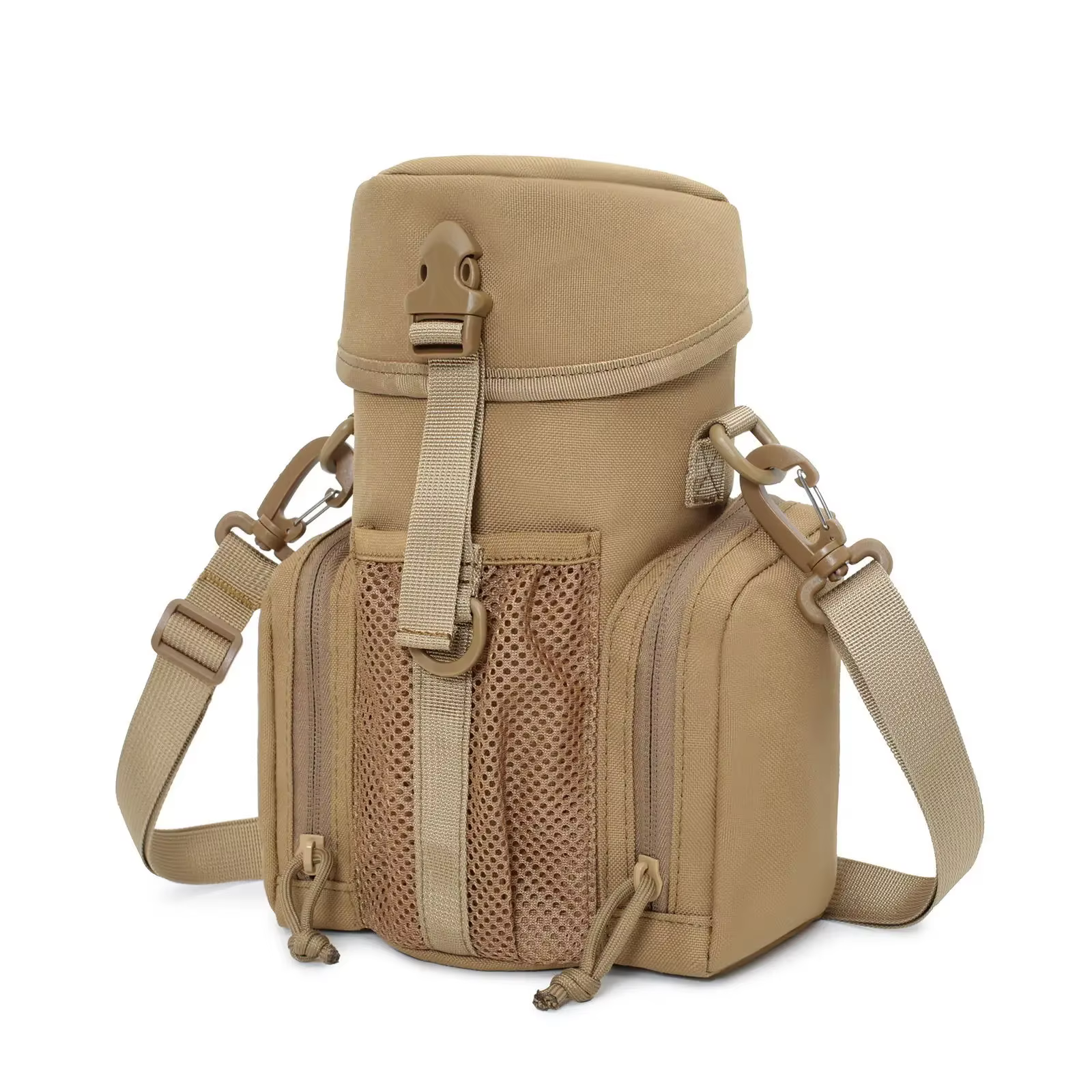 Riñonera MOLLE táctica para botella de agua con soporte móvil