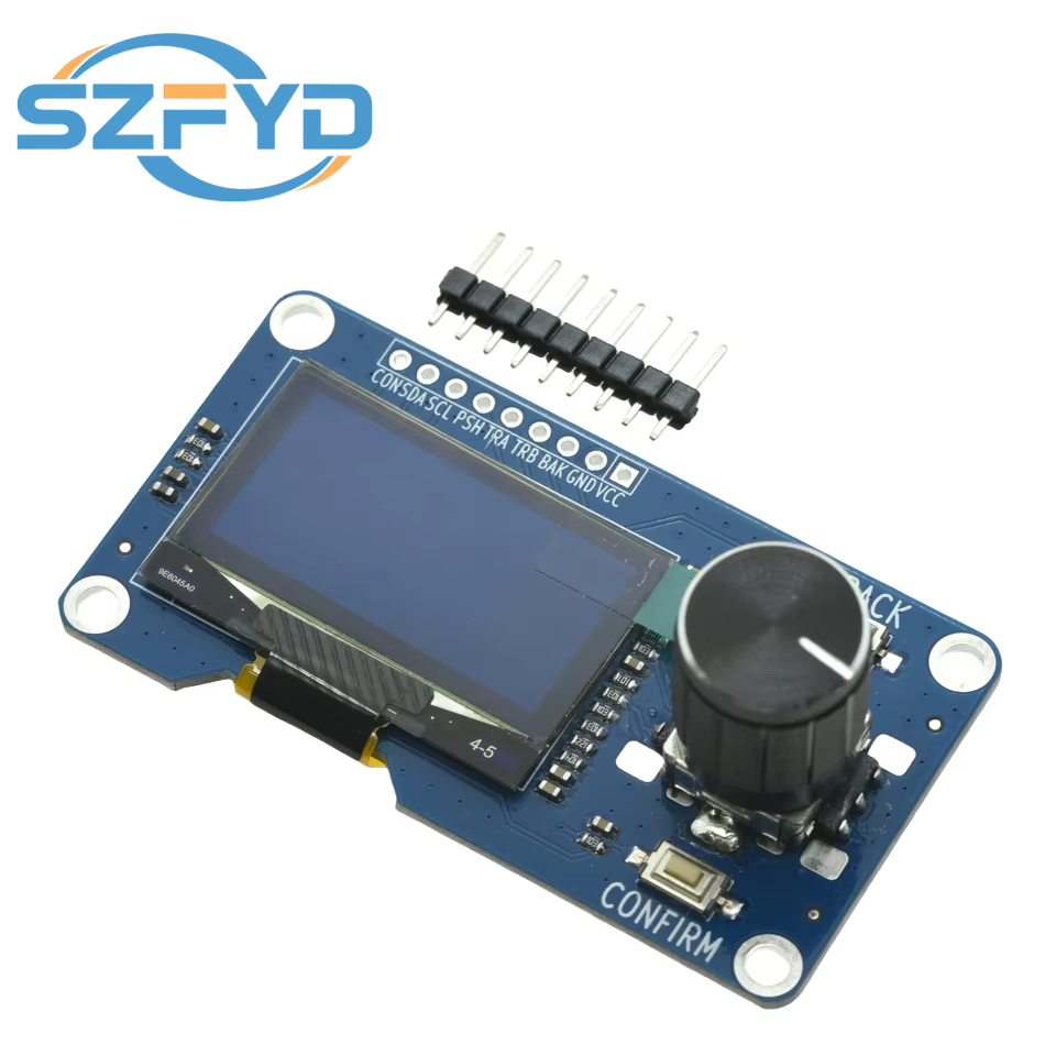 Módulo táctico pantalla OLED codificador rotatorio EC11 interfaz IIC - imagen 3