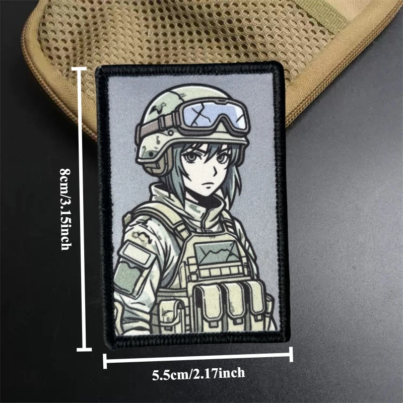 Parche táctico militar morale chica velcro para ropa y mochila - imagen 3