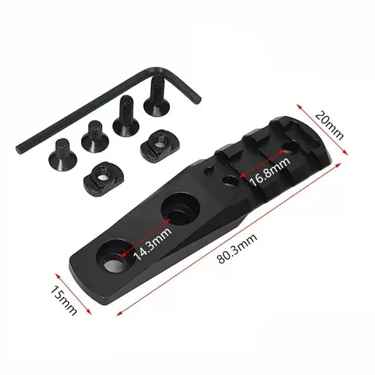 Montura Táctica para Linterna KeyMod M300 M600 Scout - imagen 5