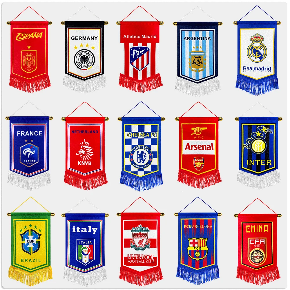 Bandera personalizada de equipo, banderín colgante y logotipo - imagen 5