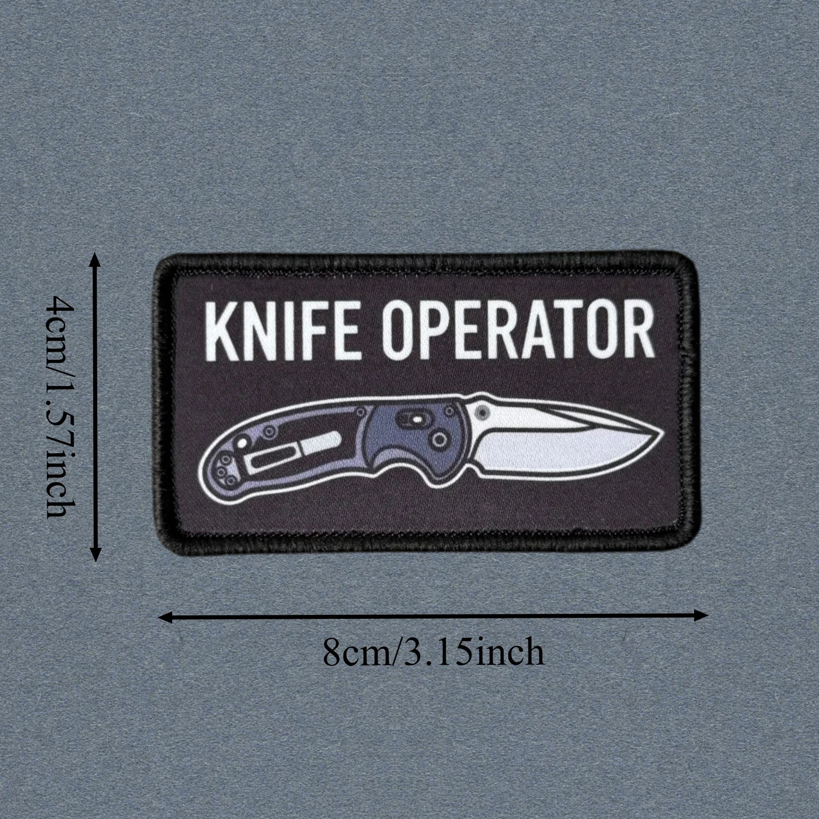 KNIFE OPERATOR – Parche táctico de moral con gancho y bucle - imagen 5