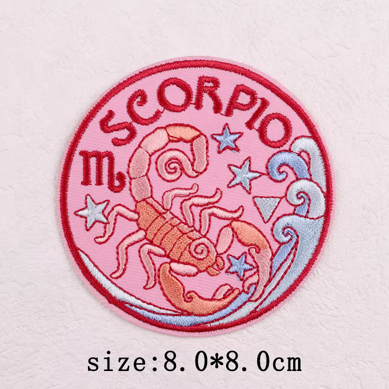 Parche bordado termoadhesivo doce signos zodiaco para planchar o coser - imagen 2