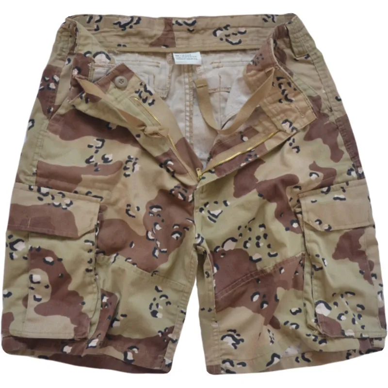 Pantalones cortos deportivos transpirables poli-algodón chocolate - imagen 3