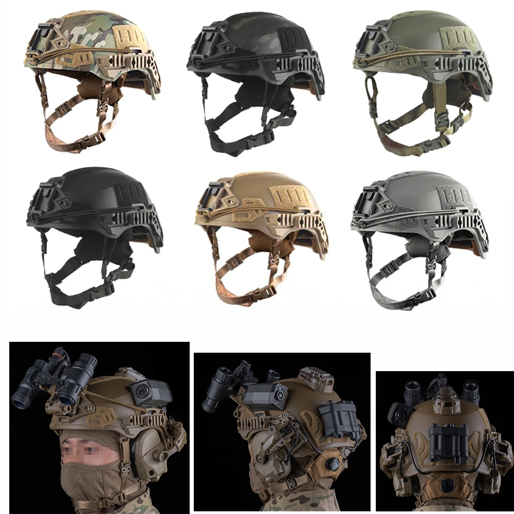 Soporte NVG Wendy para casco grueso con acabado arenado y acolchado - imagen 4