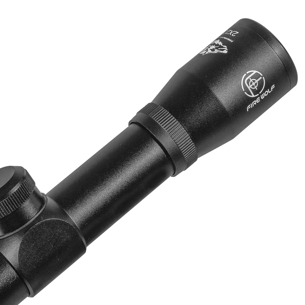 FIRE WOLF Mira telescópica para caza Mil-Dot con adquisición rápida