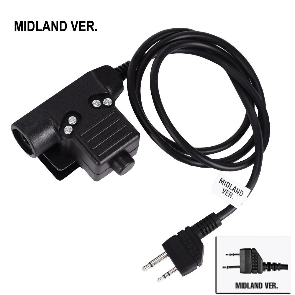 Adaptador U94 PTT para auriculares tácticos - Baofeng Kenwood ICOM - imagen 3