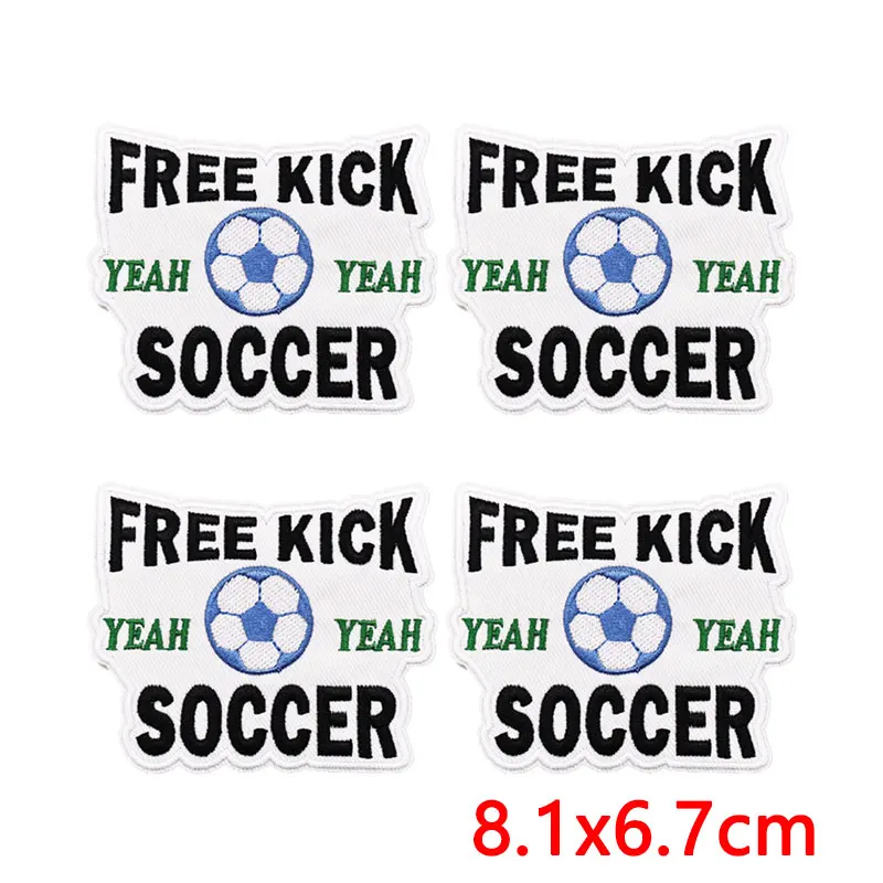 Parche bordado termoadhesivo efecto relámpago – fútbol y baloncesto - imagen 4