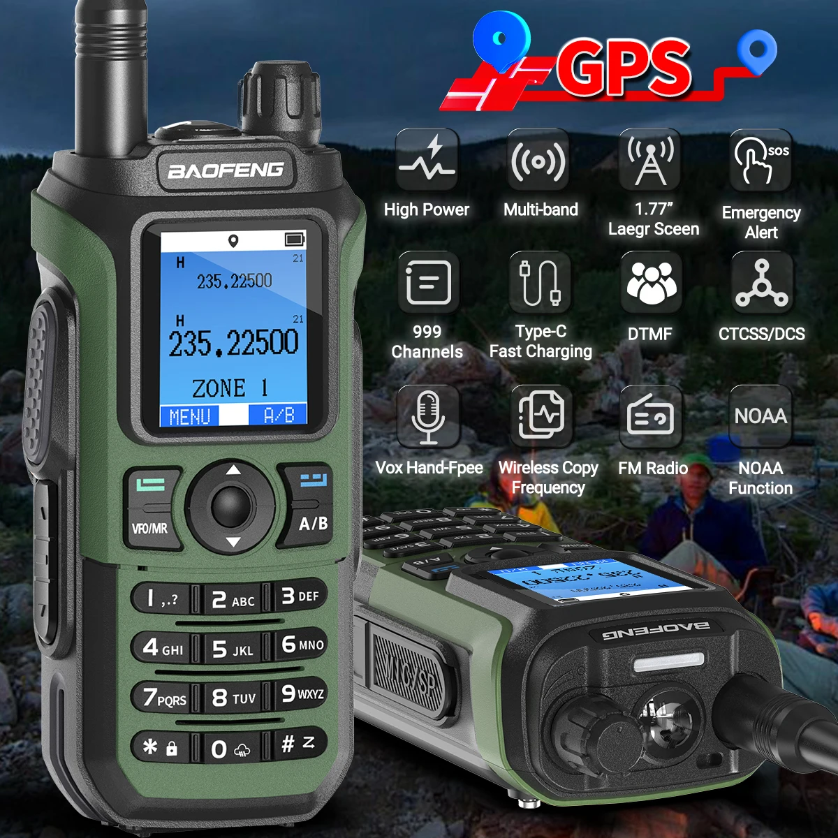 Pantalla de 1,77 pulgadas del Baofeng UV-21 PRO