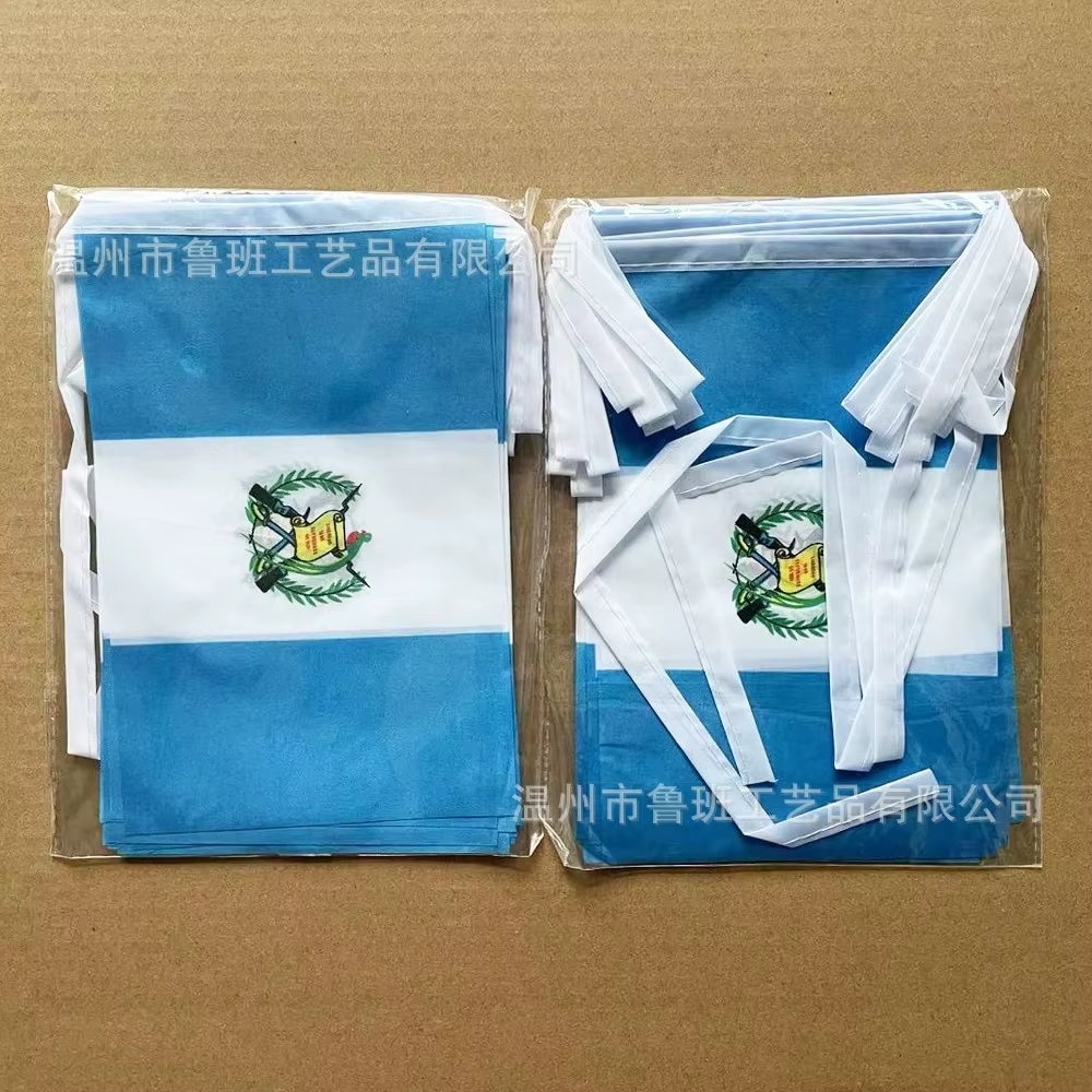 Banderines Guatemala para guirnalda en fiesta y festival - imagen 3