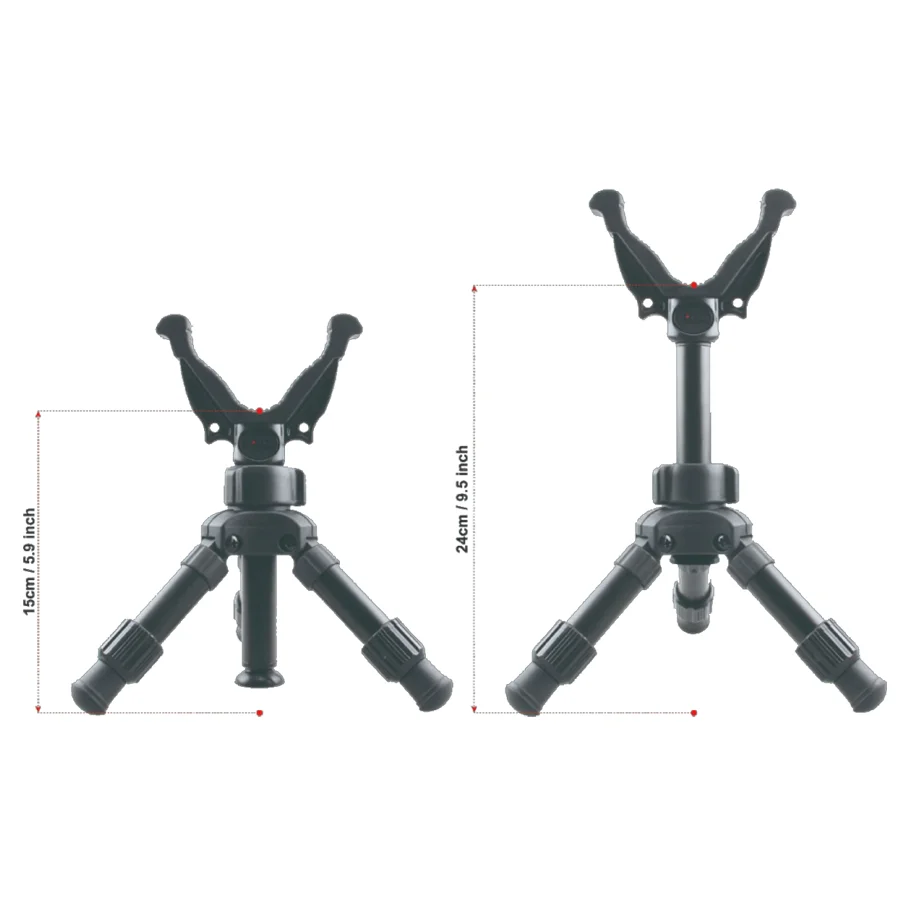 Vector Optics Rokstad ELP trípode para óptica con montura en V, ventosa - imagen 4