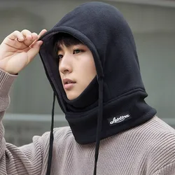 Gorro forro polar doble capa, a prueba de viento unisex moto