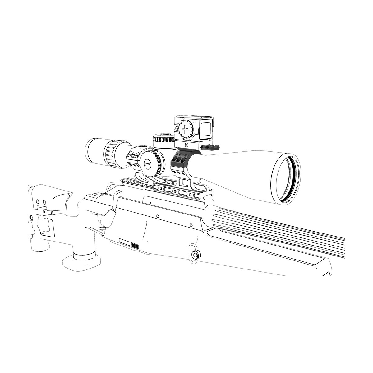Vector Optics Montaje para punto rojo sobre mira telescópica - imagen 4