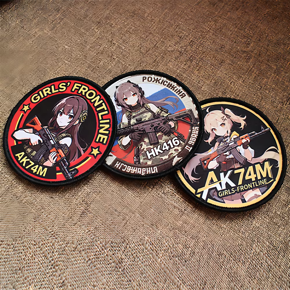 Parche táctico Girls' Frontline animado AK74M HK416 DIY ropa bolsos - imagen 5